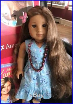 American Girl Doll Kanani With Box And Book And Meet Outfit