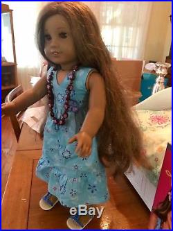 American Girl Doll Kanani with welcome outfit and book