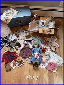 American Girl Doll Kirsten, Accessories, Outfits, Trunk And Bed