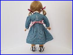 American Girl Doll Kirsten in full meet outfit with book