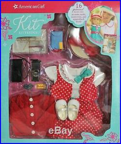 American Girl Doll Kit Kittredge NEW Deluxe Box Set Two Outfits Accessories