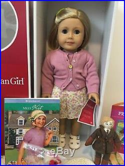 American Girl Doll Kit Kittredge With Outfits & Accessories Lot