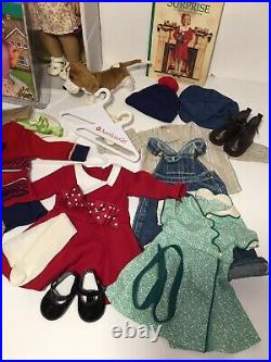 American Girl Doll Kit Kittredge With Outfits & Accessories Lot Excellent Con
