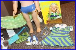 American Girl Doll Lanie GOTY with Hammock, Book, Accessories & Racoon with Can