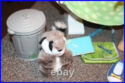 American Girl Doll Lanie GOTY with Hammock, Book, Accessories & Racoon with Can