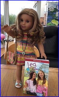 American Girl Doll Lea In Full Meet Outfit With Compass And Bag
