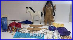 American Girl Doll Lot Kaya withPony & Saddle, Shawl outfit And Pouches Pleasant
