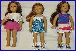 American Girl Doll Lot of 3 Gorgeous Maryellen+Grace+Felicity Dolls + Outfits
