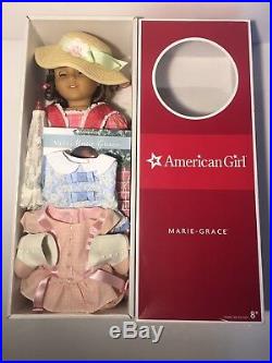 American Girl Doll Marie Grace Summer Outfit Outfit & Umbrella Lot Box EUC