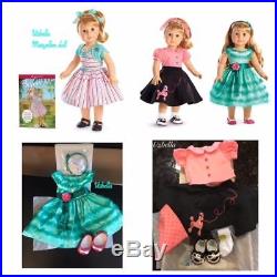American Girl Doll Maryellen Doll with Poodle skirt outfit & Birthday Dress NEW