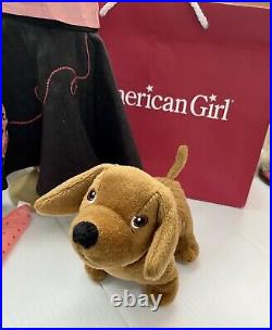 American Girl Doll Maryellen with Larkin Dog Scooter + Meet and poodle outfit