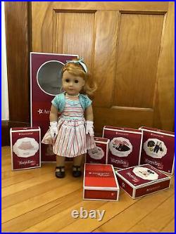 American Girl Doll Maryellen with outfits and accessories in box