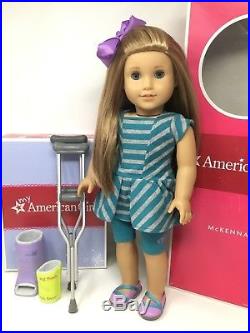 American Girl Doll McKenna GOTY 2012 Outfit Crutches Cast Box -Pristine