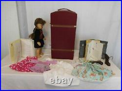 American Girl Doll Molly in her Meet Outfit + Book + a Steamer Trunk + AG Dres