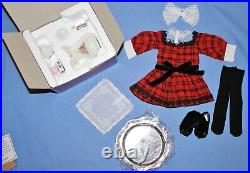 American Girl Doll NEW SAMANTHA'S HOLIDAY SET Dress Outfit & Tea Set