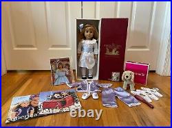 American Girl Doll Nellie Excellent condition lot Pajamas, Dog Jip, & extras tlc