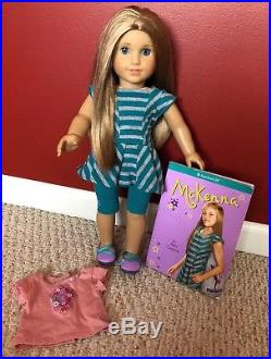 American Girl Doll Of The Year McKenna 2012 Retired Meet Great Outfit & Book EUC