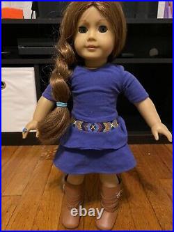 American Girl Doll Of The Year Saige Doll, Outfits And Accessories Lot GOTY 2013