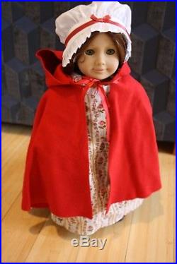 American Girl Doll Original FELICITY Doll, Meet Outfit, Cape, Accessories