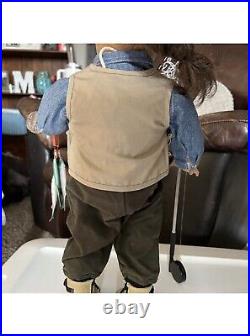 American Girl Doll Pleasant Co Vintage Fly Fishing Outfit & Accessories