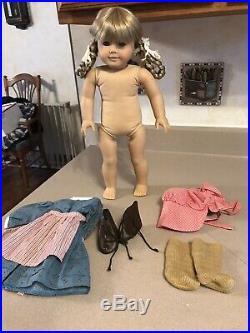 American Girl Doll Pleasant Company Retired Kirsten in Meet outfit W. Germany