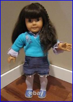 American Girl Doll Pleasant Company Samantha In Retired Star Flower Outfit