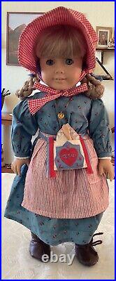 American Girl Doll Pleasant Company WHITE BODY KIRSTEN In Meet Outfit and Book