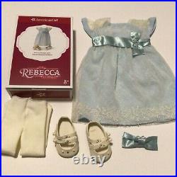 American Girl Doll Rebecca Hanukkah Outfit Dress Shoes Hairbow Tights