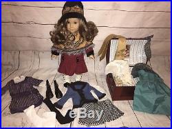 American Girl Doll Rebecca Rubin With Costume Chest, School And Hanukkah Outfit