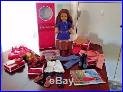 American Girl Doll SAIGE w Outfits, Books, Accessories, Excellent Condition, Box