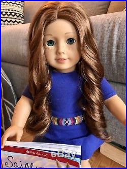 American Girl Doll Saige with Complete Meet Outfit, Earrings and Book