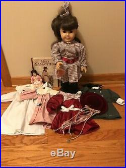 American Girl Doll Samantha 4 outfits included, with accessories