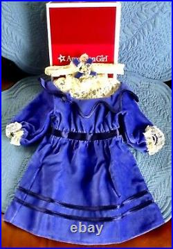 American Girl Doll Samantha's Blue Velvet Dress Outfit NIB PRIORITY SHIPPING
