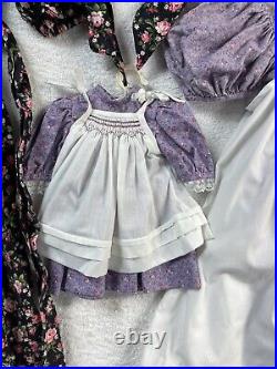 American Girl Doll Samantha w Matching Girls M Dresses Trunk & Accessories 1994