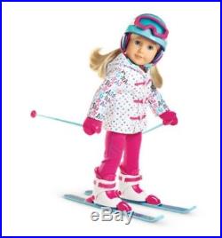 American Girl Doll Skiing Bundle Includes New Doll, Skis, Helmet, and 2 Outfits