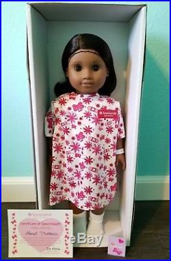 American Girl Doll Sonali New Head Partial Meet Outfit Hospital Box Gown