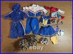 American Girl Doll TEAM USA 2004 Gymnastics Track Sweatsuits Cheerleading Outfit