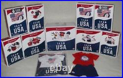 American Girl Doll Team USA Outfits Lot! 7 Sets! Softball, Track, Soccer, Swim