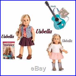 American Girl Doll Tenney Grant& Accessories Guitar & Spotlight Outfit Tenny NEW