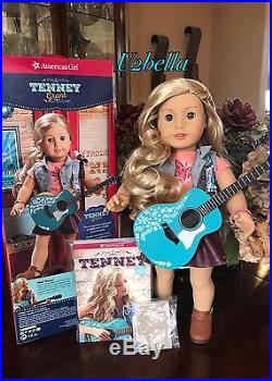 American Girl Doll Tenney Grant& Accessories Guitar & Spotlight Outfit Tenny NEW