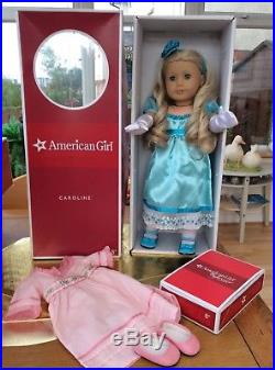 American Girl Doll The Lovely Caroline In Ballroom Dress And Meet Outfit Boxed