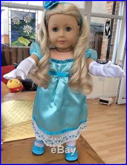 American Girl Doll The Lovely Caroline In Ballroom Dress And Meet Outfit Boxed