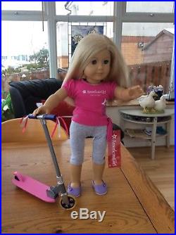 American Girl Doll With Scooter In New Agd Outfit