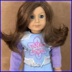 American Girl Doll brown hair blue eyes freckles 23 like your style outfit