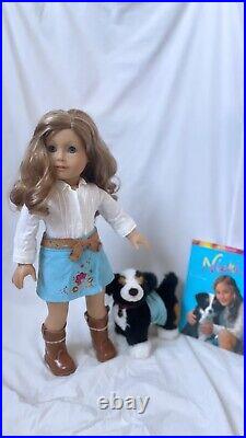 American Girl Doll lot 2 GOTY Nicki Fleming and Lanie Holland in Meet Outfits