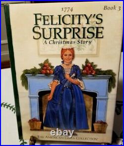 American Girl Felicity Holiday Outfit Box & Felicity's Surprise HC Sealed Book