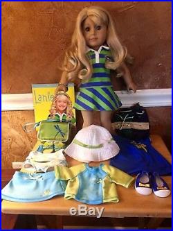 American Girl GOTY 2010 Lanie With Meet & 2 Extra Outfit & Acc Lot EUC. RARE