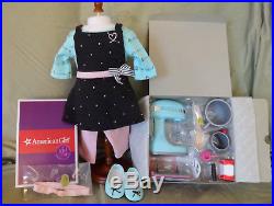 American Girl GRACE BAKING SET & BAKING OUTFIT + SPATULA- New In Boxes- COMPLETE