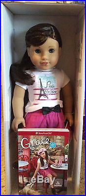 American Girl GRACE THOMAS DOLL OF THE YEAR 18 NEW+CITY OUTFIT+ Book FAST SHIP