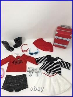 American Girl Grace Clothes Lot Sightseeing City Outfit Accessories Suitcase